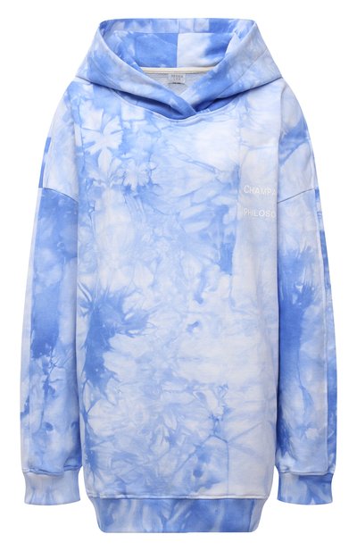 Женский хлопковое худи SEVEN LAB, арт. HMO tie-dye blue