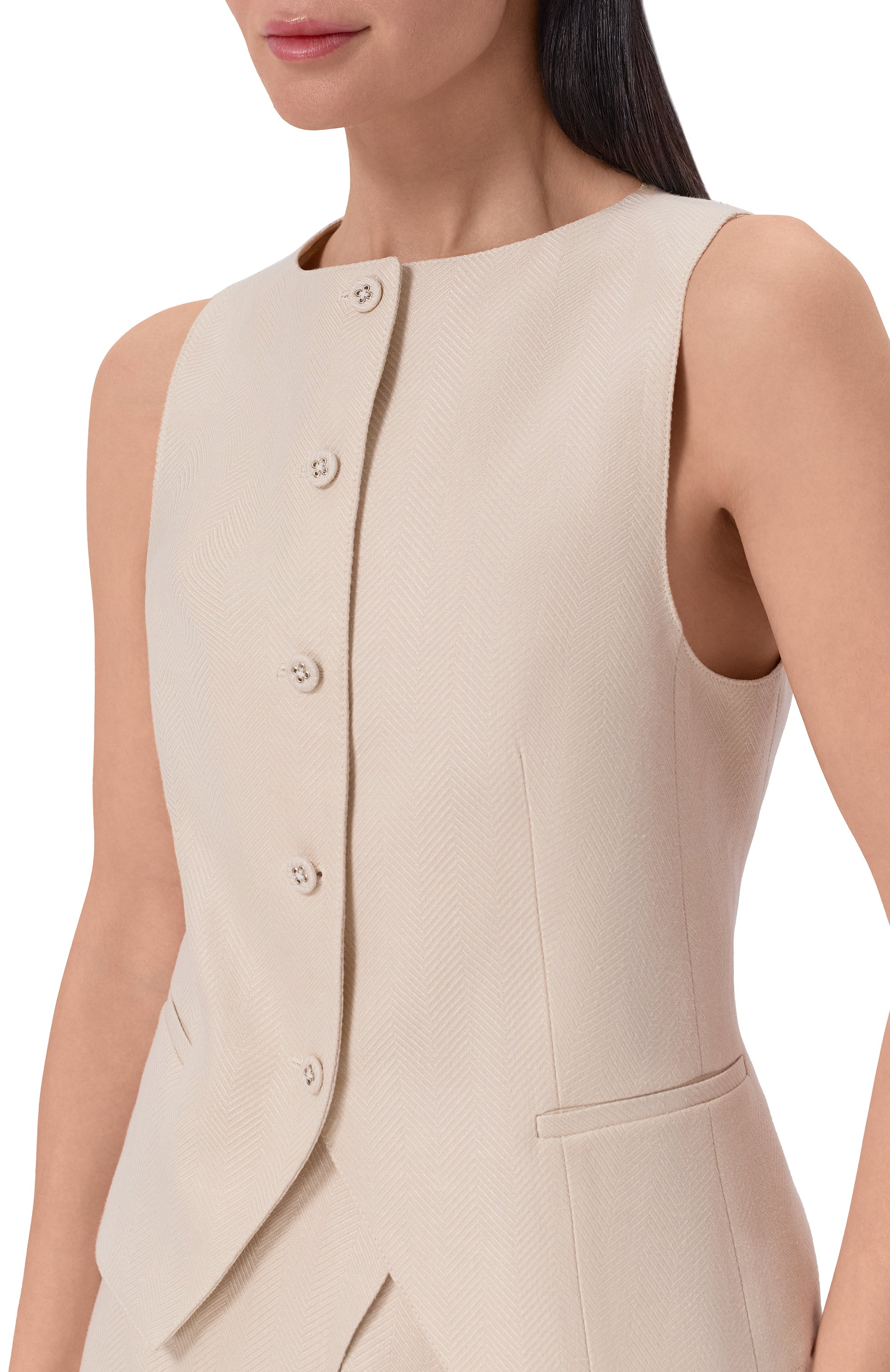 Льняной жилет OFFICINE GENERALE, арт. S26WTLG403, фото 5