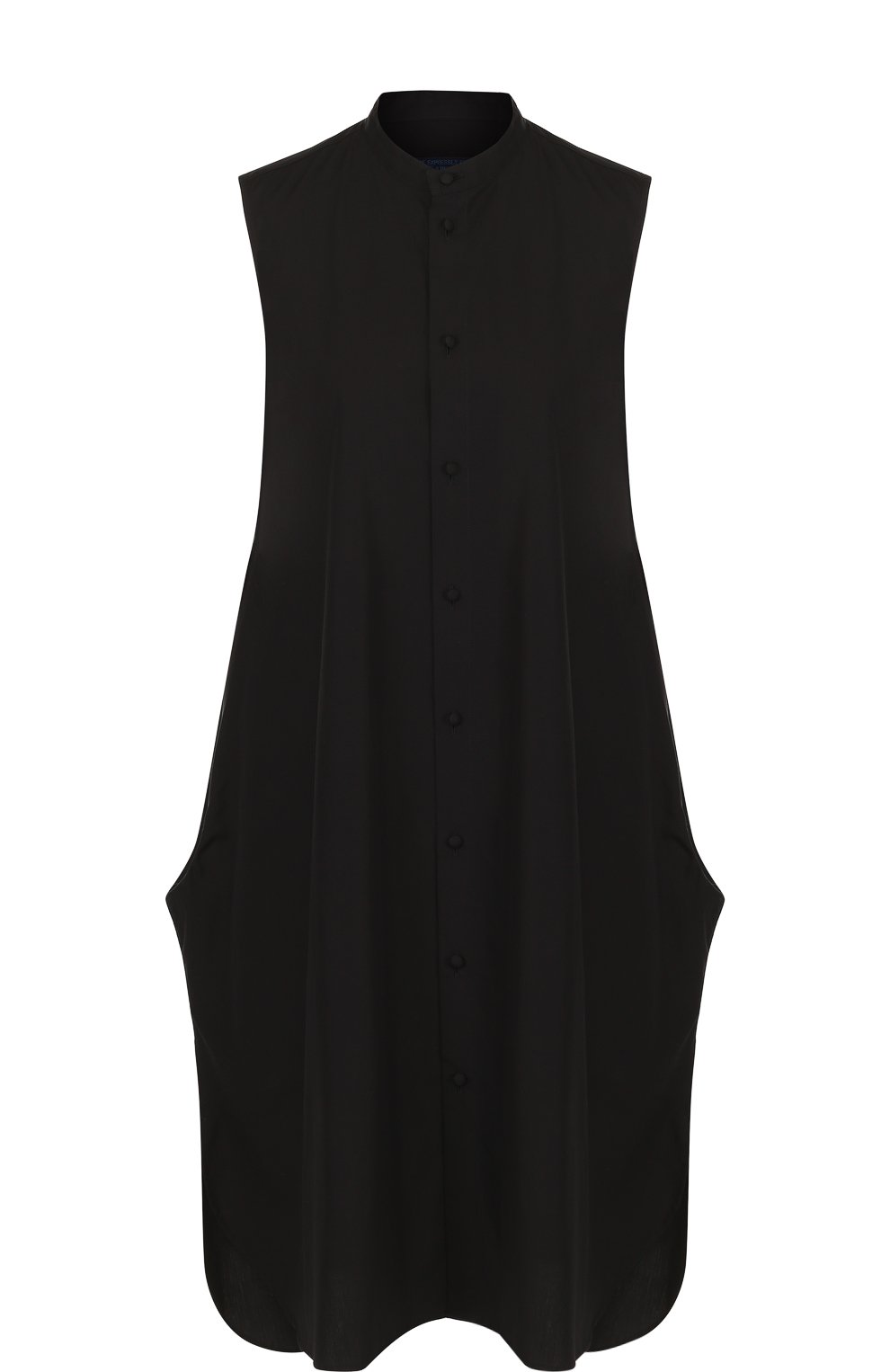 Удлиненный хлопковый топ без рукавов YOHJI YAMAMOTO, арт. FE-D53-001, фото 1