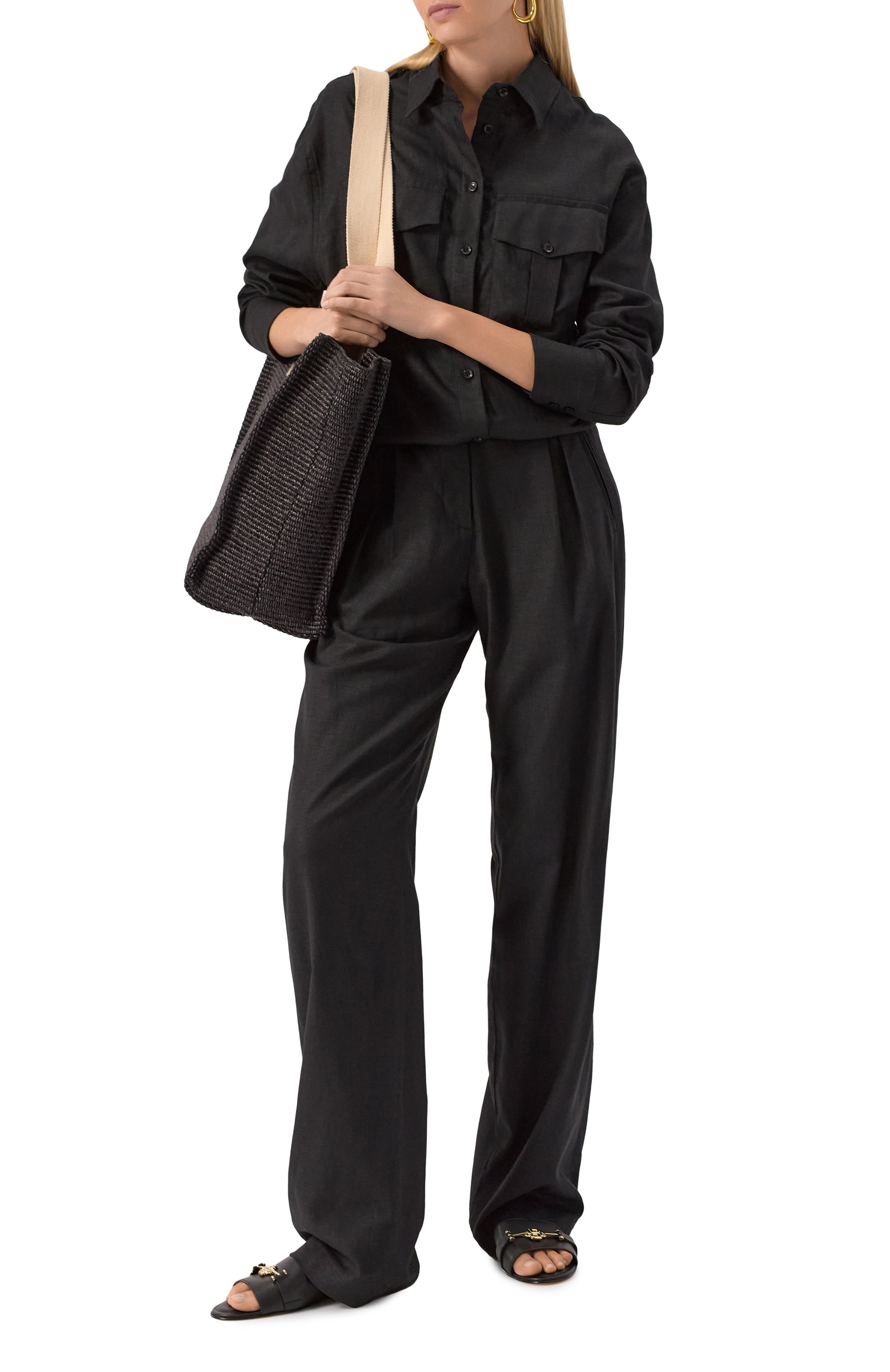 Кожаные шлепанцы emberlyn BOSS, арт. 50542219, фото 2