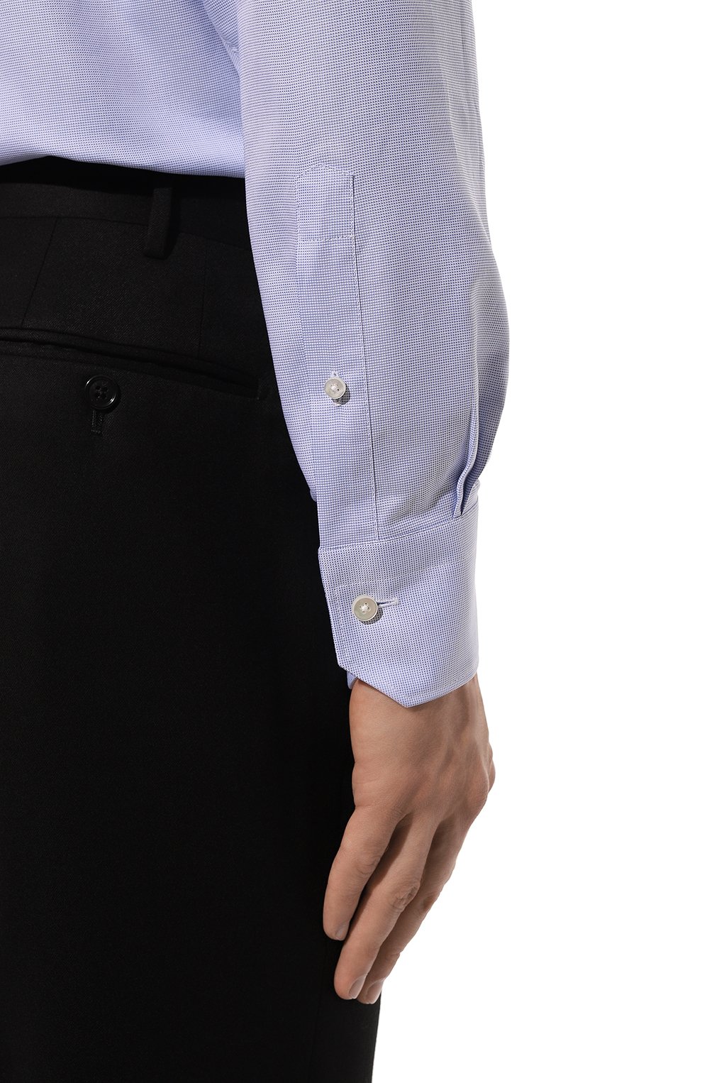 Хлопковая сорочка ZEGNA, арт. 703901A7/9MS0BA, фото 6