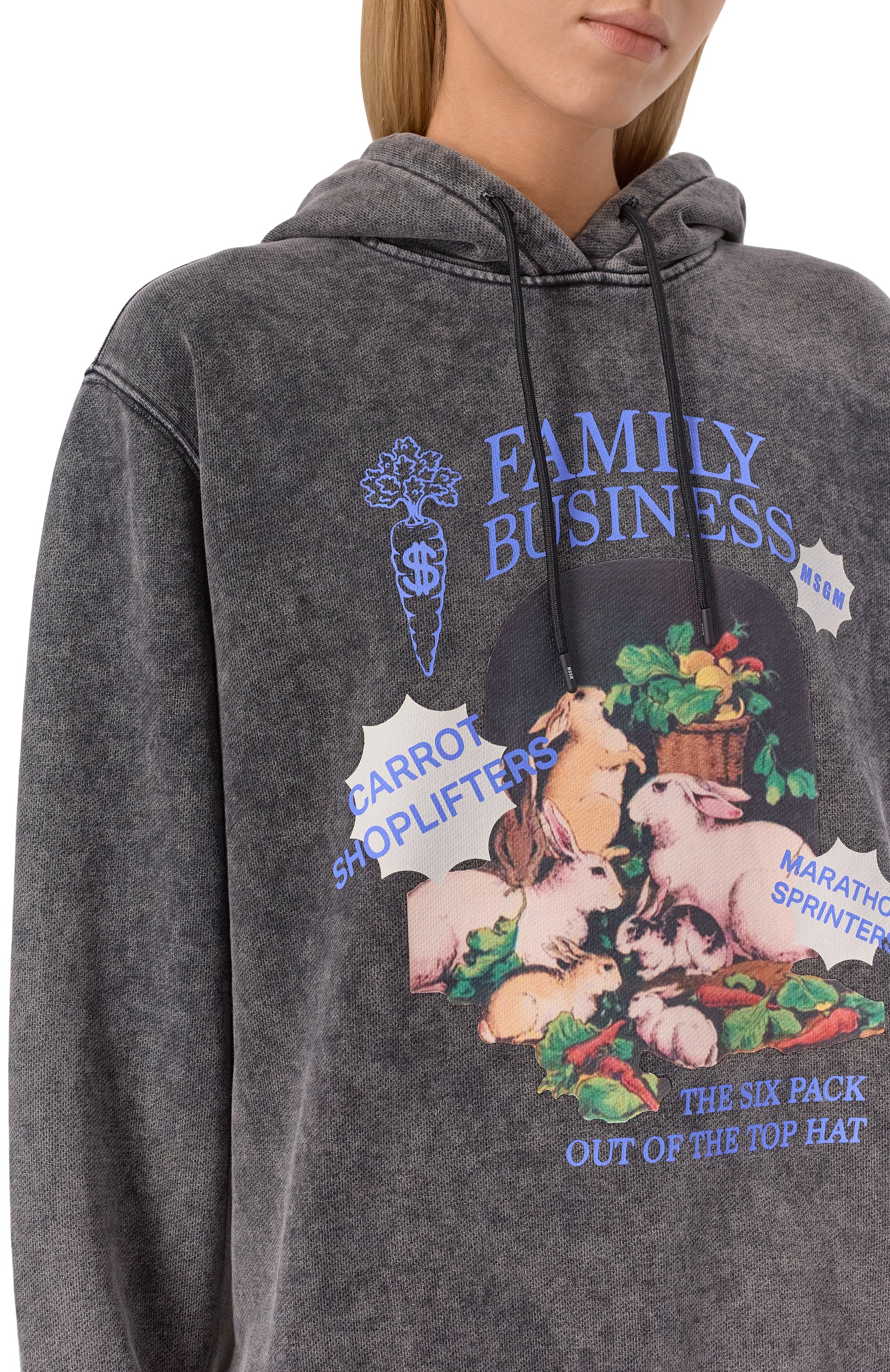 Хлопковое худи MSGM, арт. 3941MDM111SE/257584, фото 5