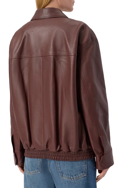 Кожаный бомбер 12 STOREEZ, арт. 127369, фото 4