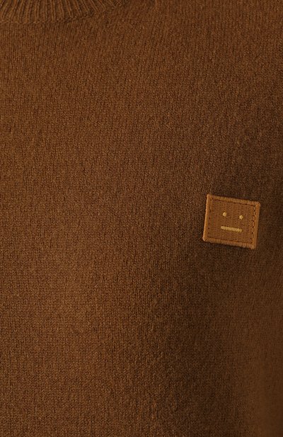 Шерстяной пуловер ACNE STUDIOS коричневого цвета по цене 39050 руб., арт. C60016/W, фото 5 Шерстяной пуловер ACNE STUDIOS, арт. C60016/W, фото 5