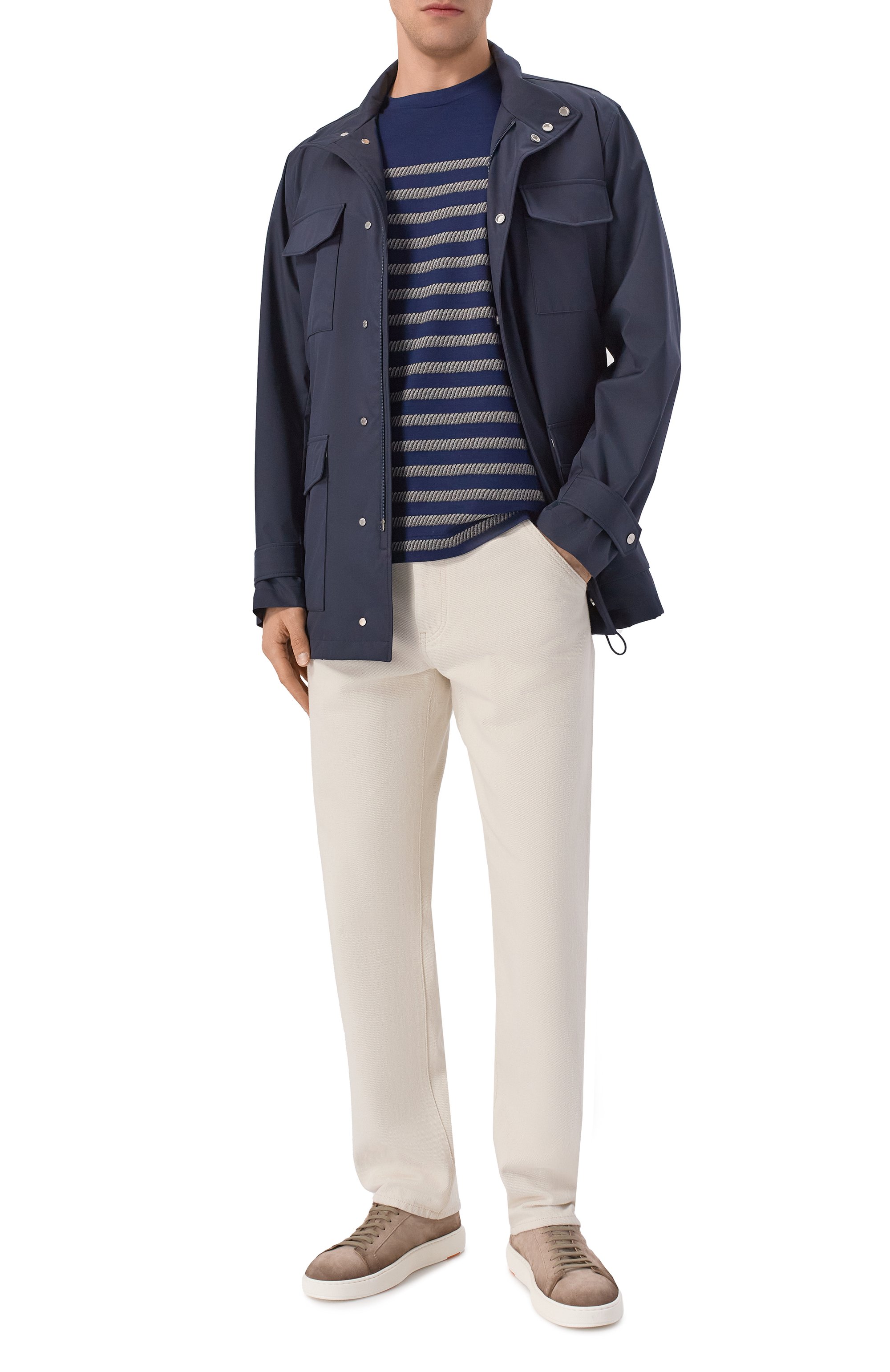 Футболка из хлопка и вискозы GIORGIO ARMANI, арт. GM003039/TE19976, фото 2