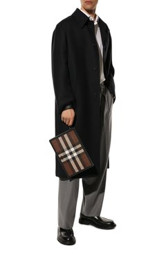 Мужская клатч BURBERRY коричневого цвета, арт. 8050829 | Фото 3 (Материал: Экокожа; Размер: medium; Материал сплава: Проставлено; Региональные ограничения белый список (Axapta Mercury): Не проставлено; Драгоценные камни: Проставлено)