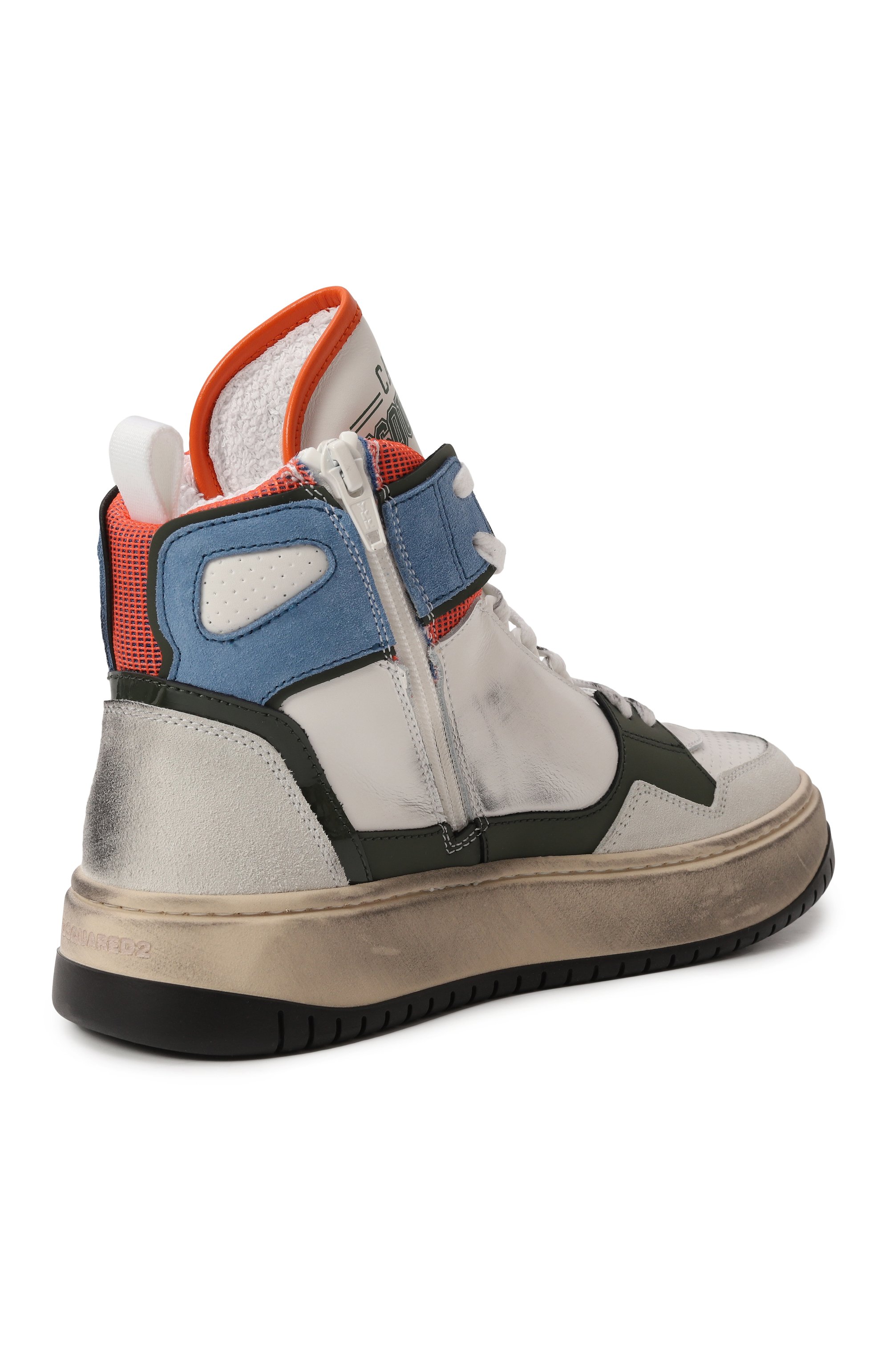 Кожаные кеды DSQUARED2, арт. 80241/VAR2/36-40, фото 3