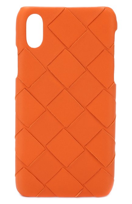 Кожаный чехол для iphone x BOTTEGA VENETA оранжевого цвета, арт. 580150/V00BL | Фото 1 (Женское Кросс-КТ: Кожа iPhone; Материал: Кожа; Статус проверки: Проверена категория; Региональные ограничения белый список (Axapta Mercury): Не проставлено; Нос: Не проставлено; Материал внутренний: Не назначено)