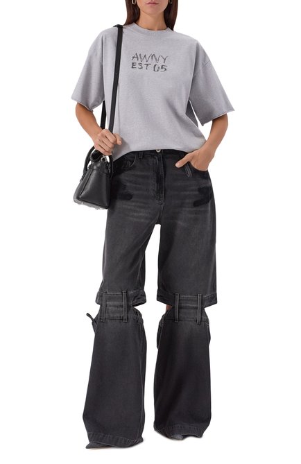 Женская хлопковая футболка ALEXANDER WANG, арт. UCC3251841