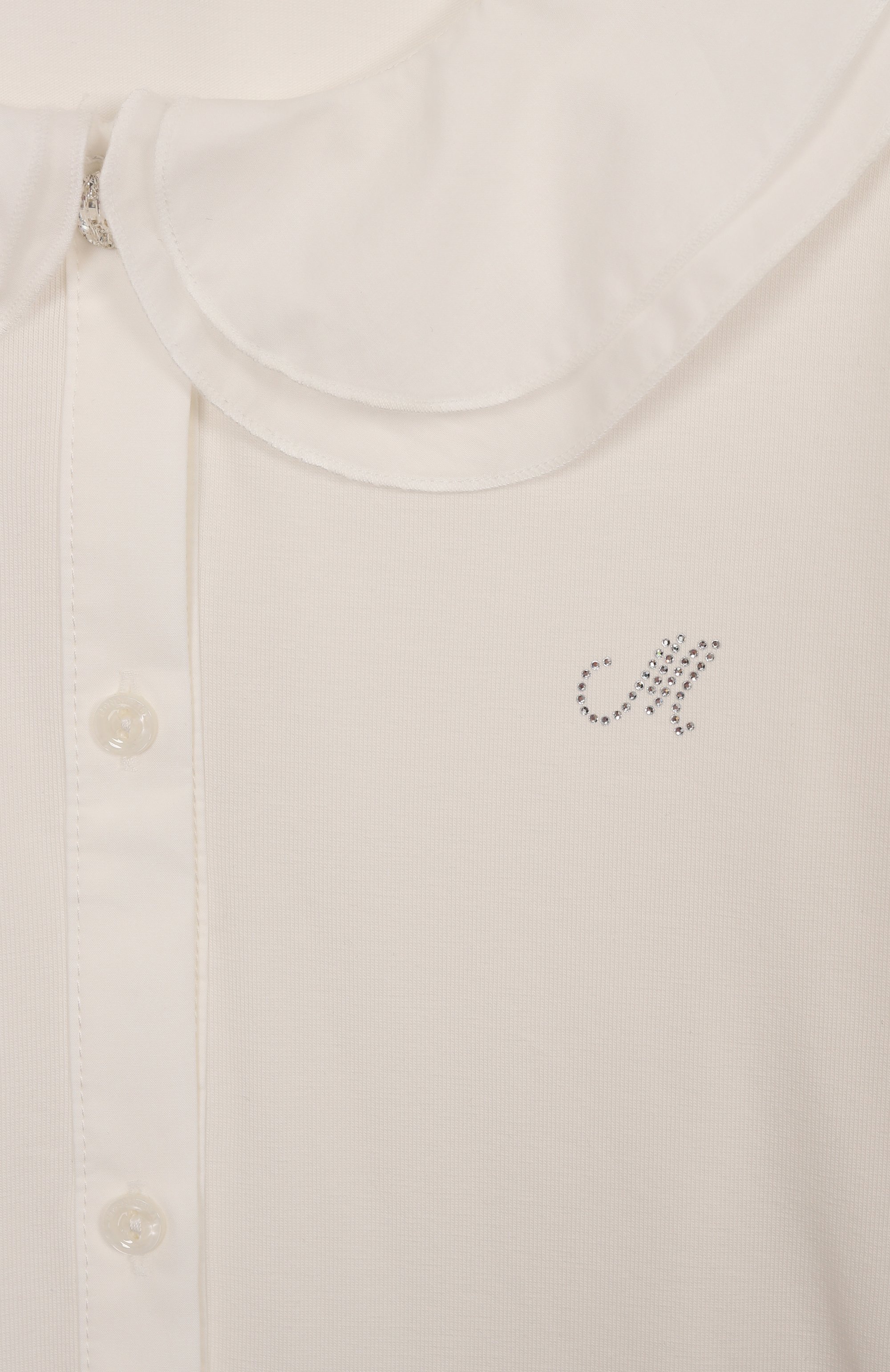 Хлопковая блузка MONNALISA, арт. 17FPAT, фото 3