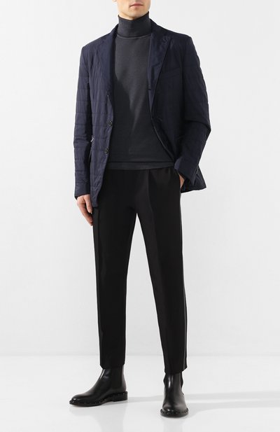 Водолазка из шерсти и шелка BOSS, арт. 50419133, фото 2