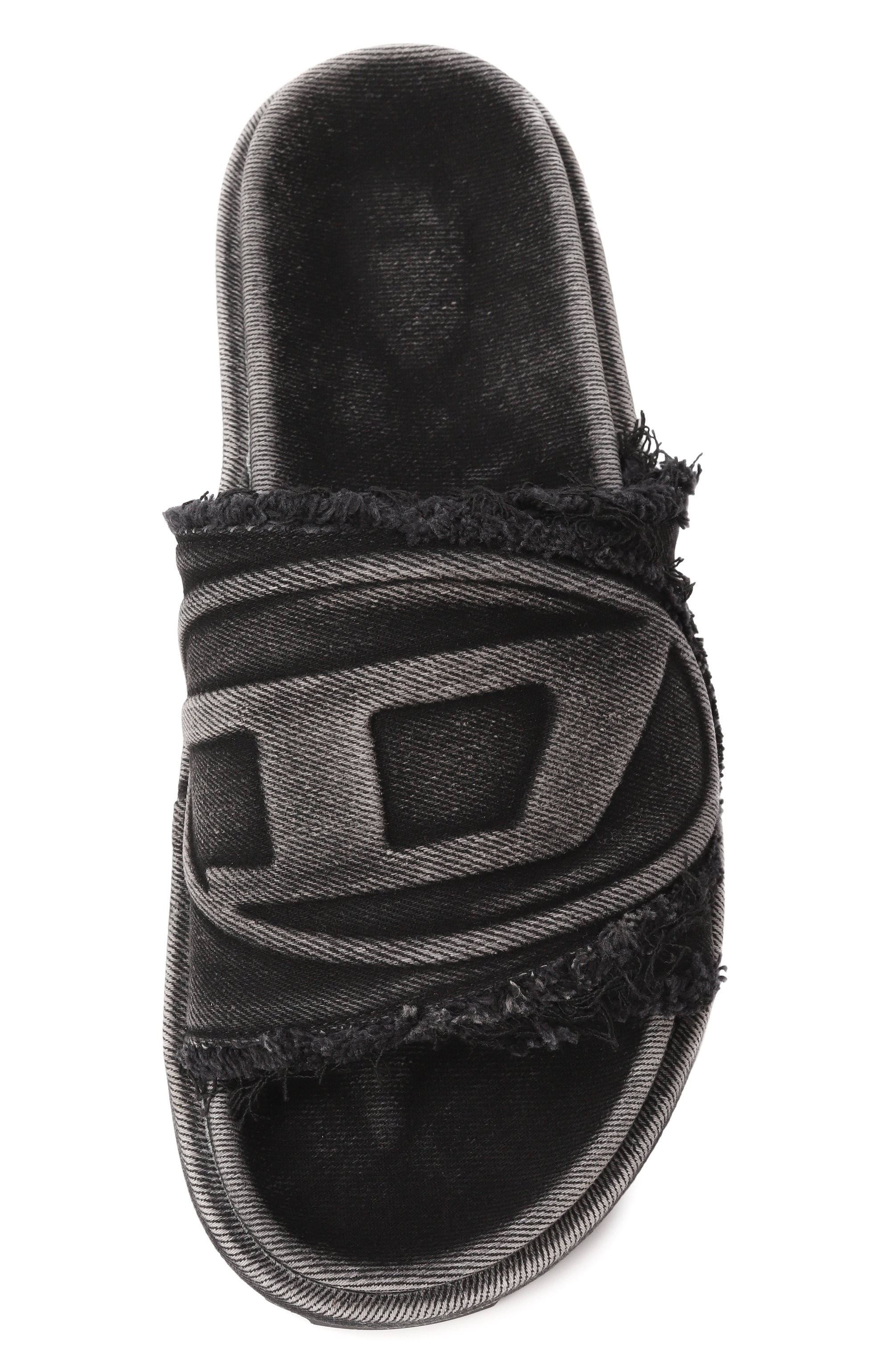 Текстильные шлепанцы sa-slide d oval DIESEL черного цвета по цене 26350 руб., арт. Y03356/P5257, фото 6 Текстильные шлепанцы sa-slide d oval DIESEL, арт. Y03356/P5257, фото 6