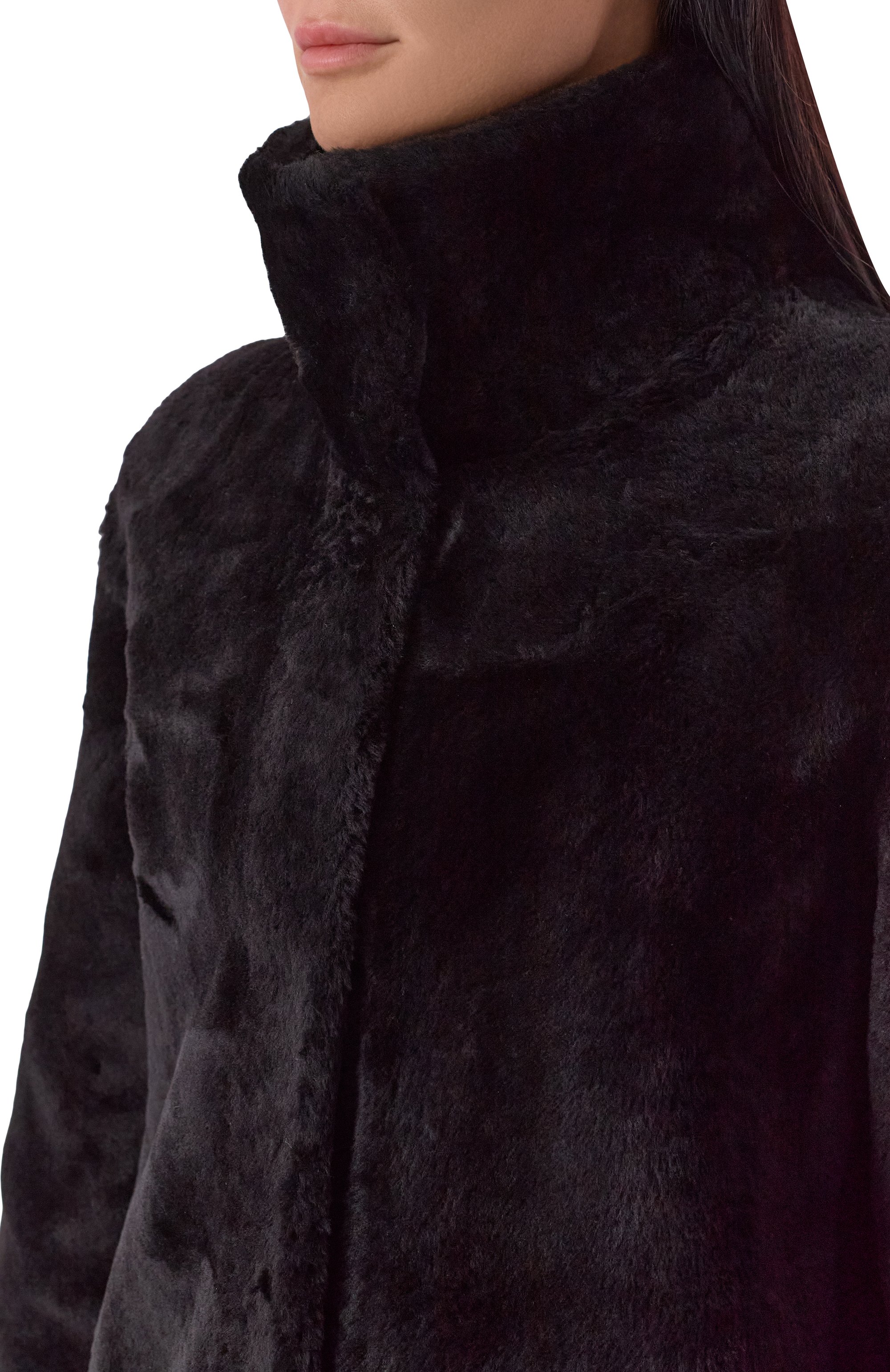 Дубленка из овчины SIMONETTA RAVIZZA черного цвета по цене 459500 руб., арт. F05C0142H21, фото 5 Дубленка из овчины SIMONETTA RAVIZZA, арт. F05C0142H21, фото 5