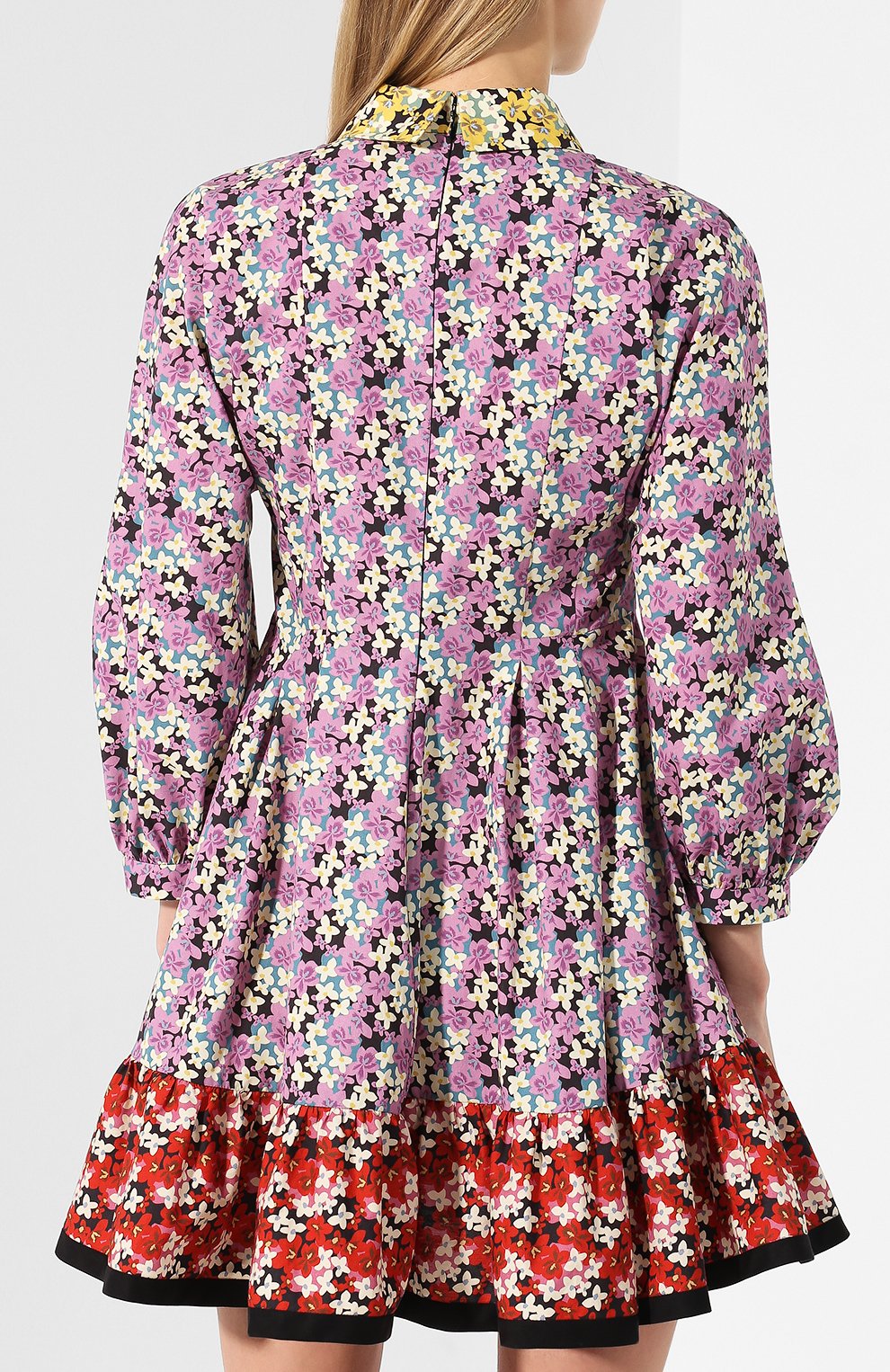 Хлопковое платье VALENTINO разноцветного цвета по цене 255500 руб., арт. RB3VAL154FW, фото 4 Хлопковое платье VALENTINO, арт. RB3VAL154FW, фото 4