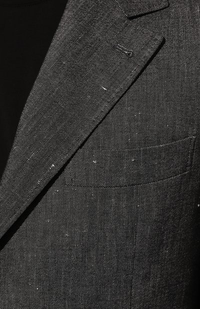 Пиджак изо льна и хлопка BRUNELLO CUCINELLI, арт. MS4577BWD, фото 5