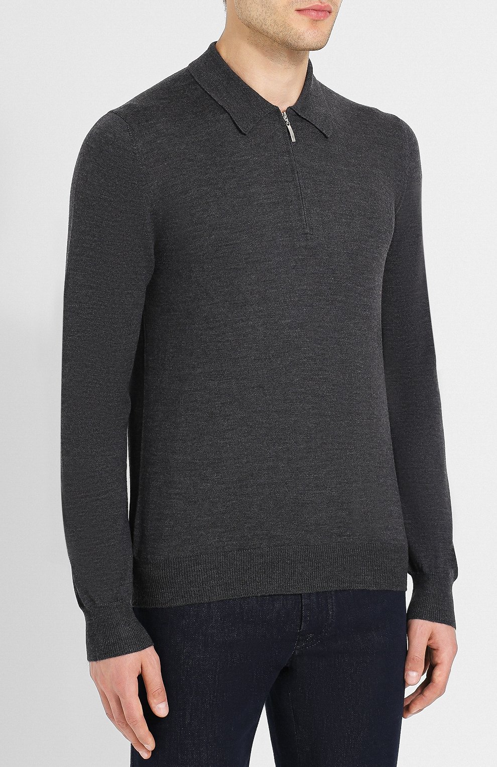 Шерстяное поло GRAN SASSO темно-серого цвета по цене 27500 руб., арт. 55125/14290, фото 3 Шерстяное поло GRAN SASSO, арт. 55125/14290, фото 3