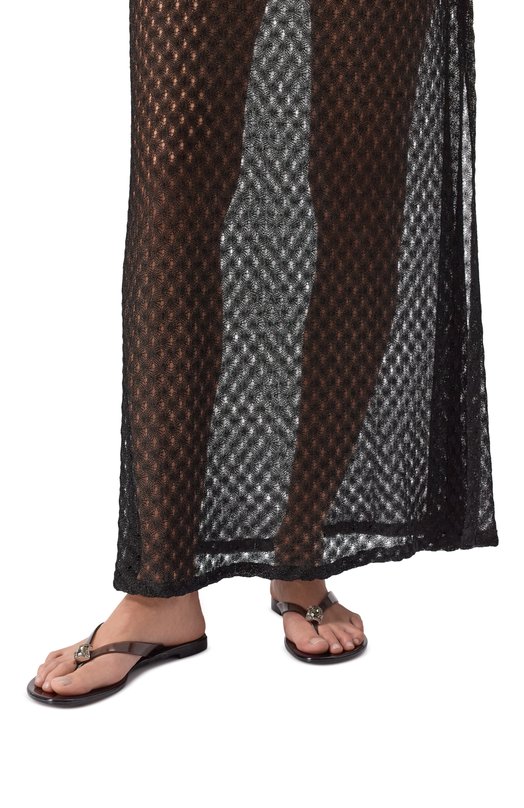 Шлепанцы Jelly Casadei 2Y000D0101/BEACH Чёрный  2Y000D0101/BEACH Фото 2