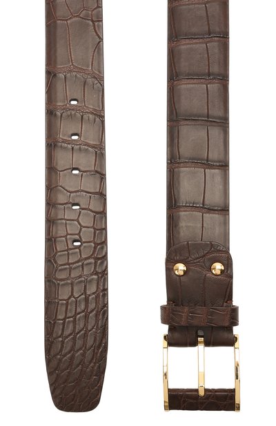 Ремень из кожи аллигатора со сменными пряжками ZILLI, арт. MJL-CLAQE-01010/C819/AMIS/115-120, фото 2