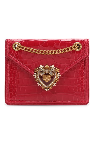 Сумка devotion small из кожи аллигатора DOLCE & GABBANA, арт. BB6641/A2R08/AMIS, фото 1