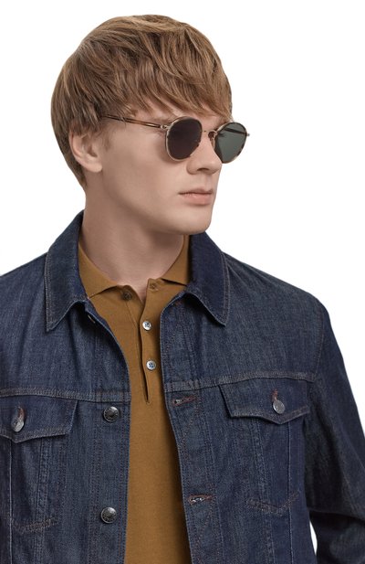 Женские солнцезащитные очки MOSCOT, арт. ZEV SUN BAMB00/G0LD G15