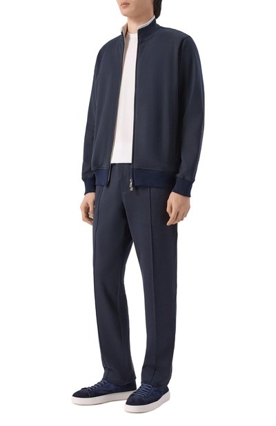 Мужские брюки из хлопка и шелка CAPOBIANCO, арт. 20M708.DS00._002