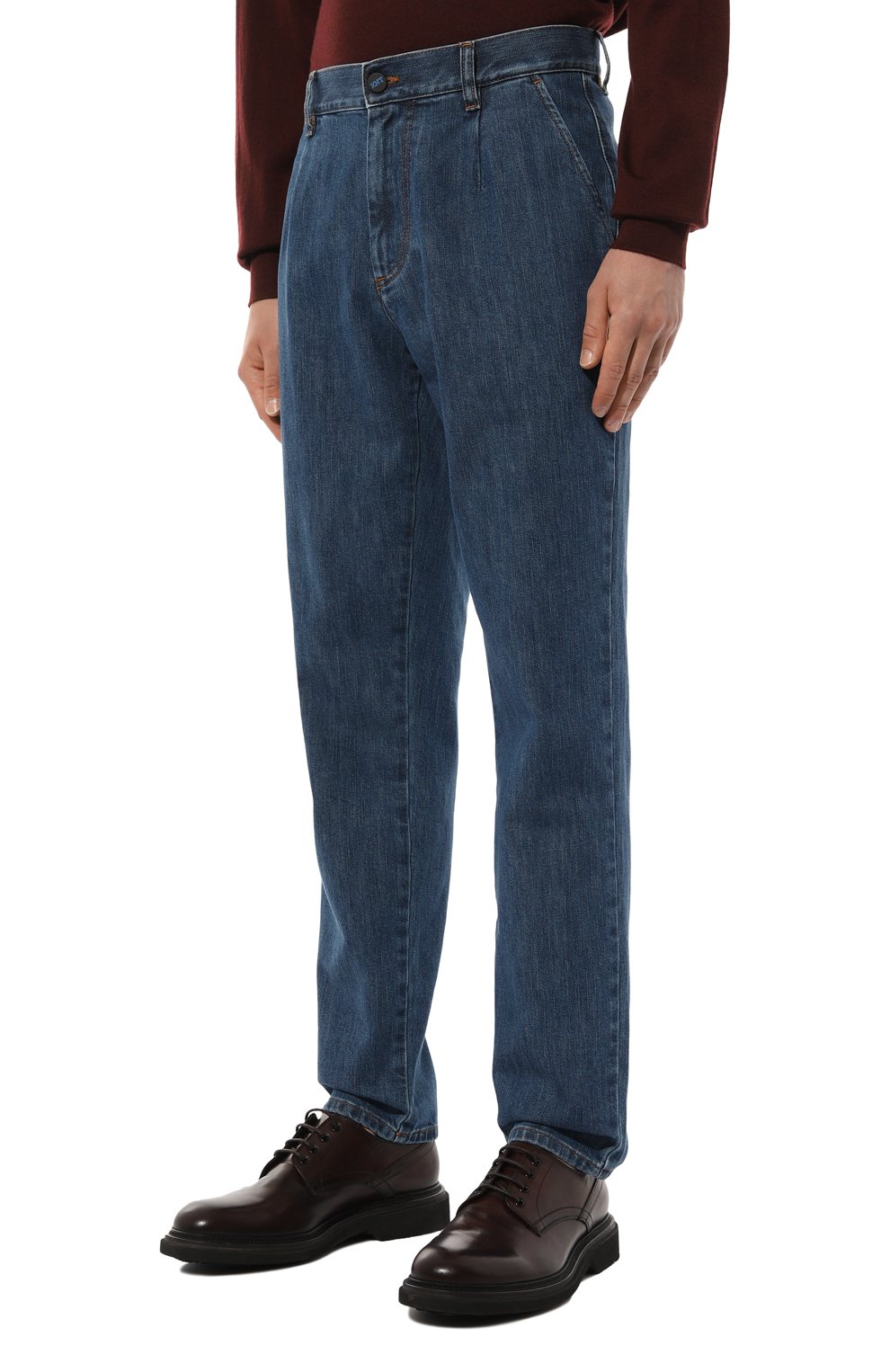 Джинсы KITON темно-синего цвета по цене 79950 руб., арт. UPKN026XC1000, фото 3 Джинсы KITON, арт. UPKN026XC1000, фото 3