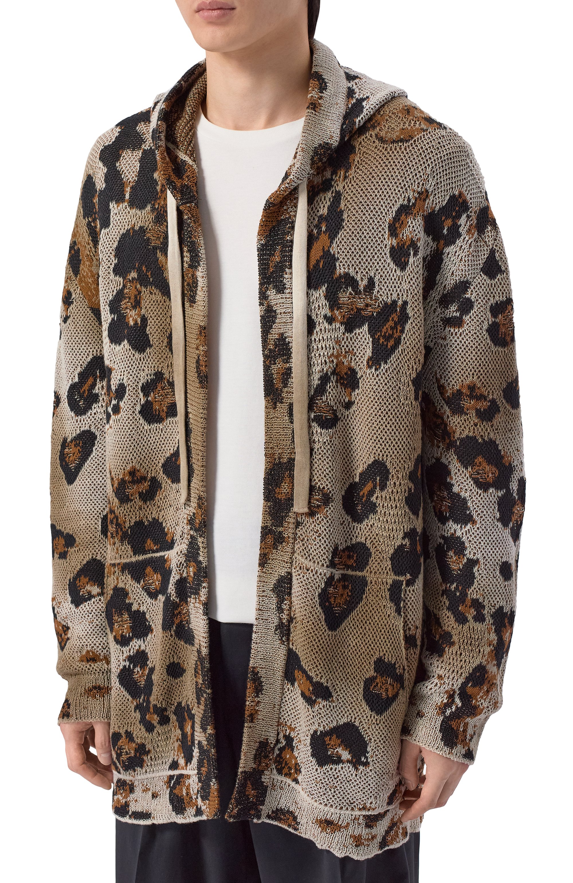 Хлопковый кардиган LANEUS леопардового цвета по цене 76050 руб., арт. S6LAMAKH071, фото 3 Хлопковый кардиган LANEUS, арт. S6LAMAKH071, фото 3