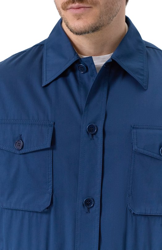 Куртка из хлопка и шелка MVST 0011/0224 Синий  0011/0224 Фото 5