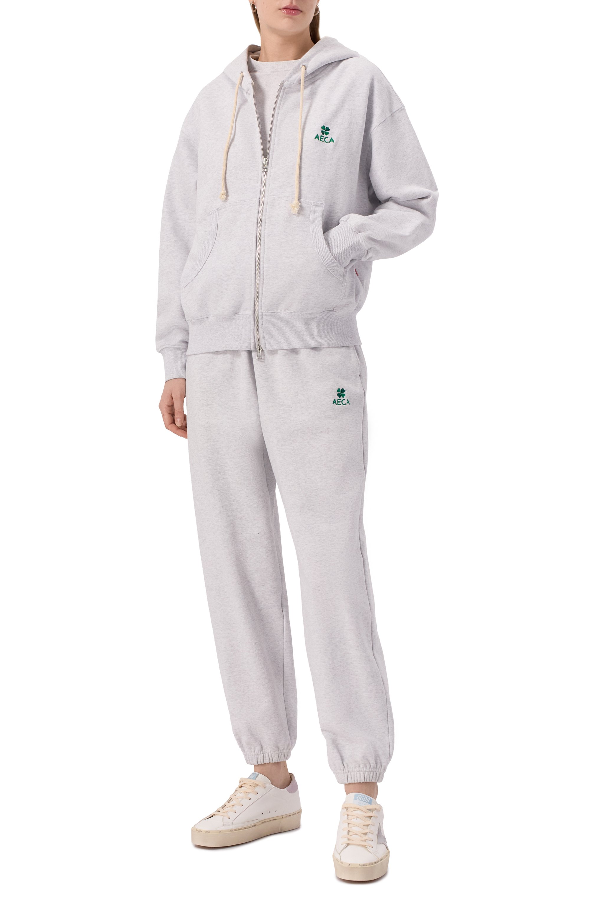 Хлопковая толстовка AECA WHITE, арт. AWCMFWBDTSZSO001C0.LIGHT GREY (M), фото 2