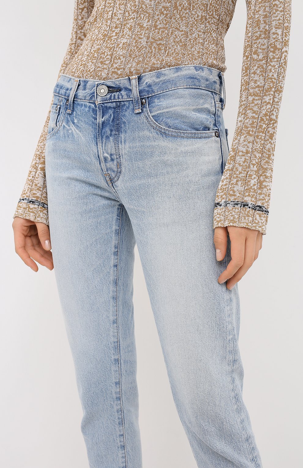 Джинсы MOUSSY голубого цвета по цене 31900 руб., арт. 025DSC11-2003, фото 3 Джинсы MOUSSY, арт. 025DSC11-2003, фото 3