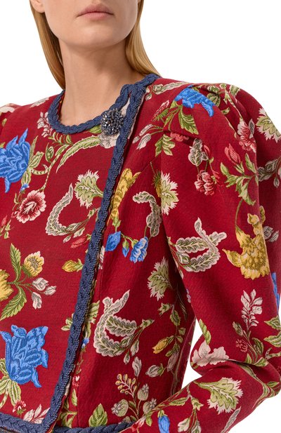 Хлопковый жакет BOTROIS красного цвета по цене 37900 руб., арт. SKU68463307, фото 5 Хлопковый жакет BOTROIS, арт. SKU68463307, фото 5