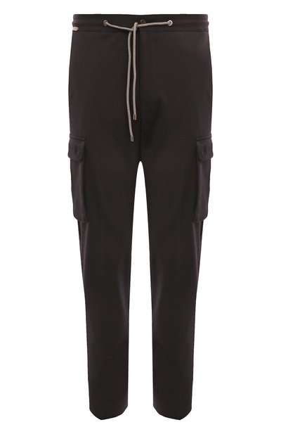 Брюки-карго из шерсти и хлопка CORNELIANI, арт. 914L14-3118800, фото 1