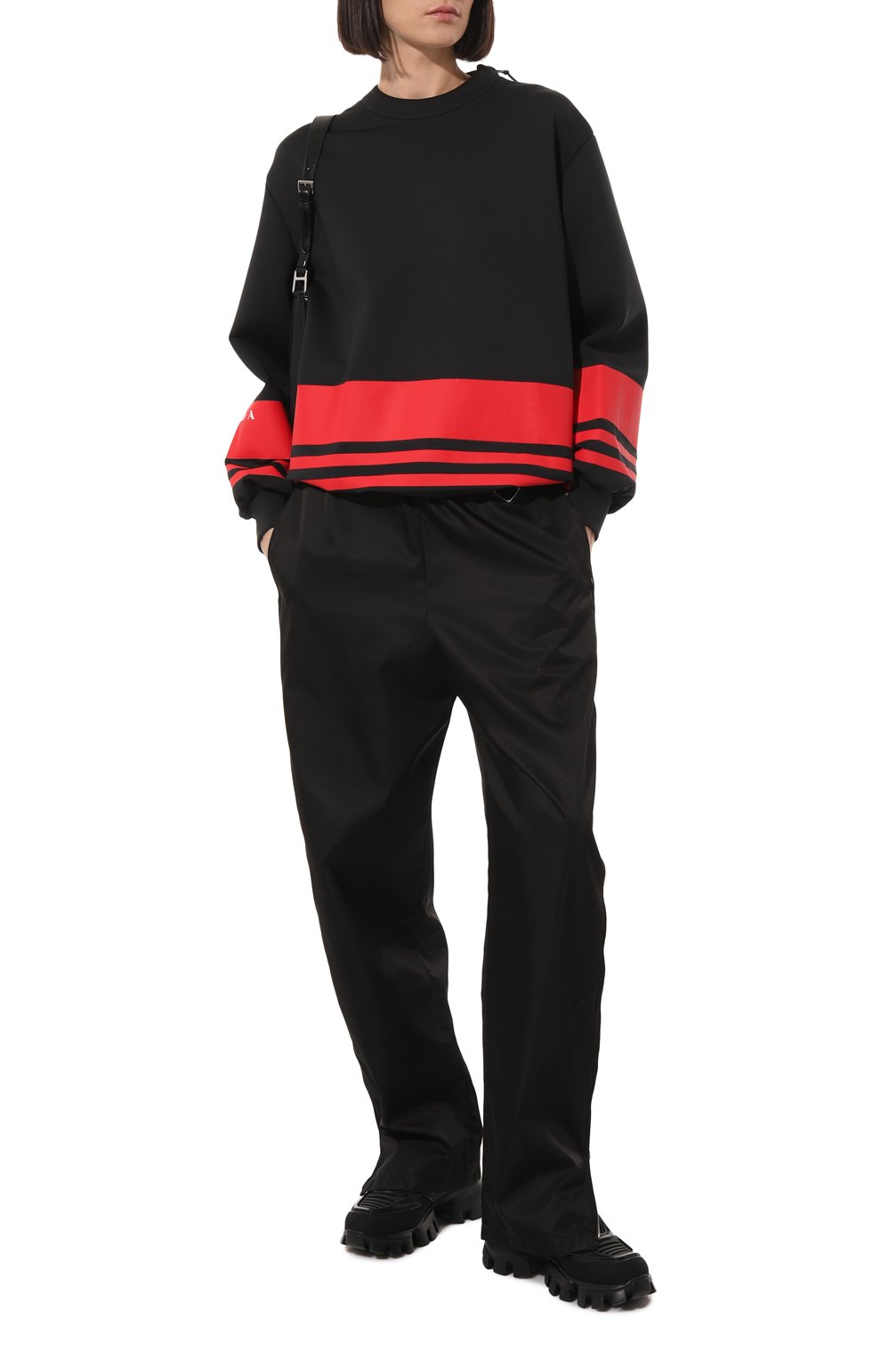 Свитшот prada linea rossa PRADA, арт. 134650-10QM-F0002-212, фото 2