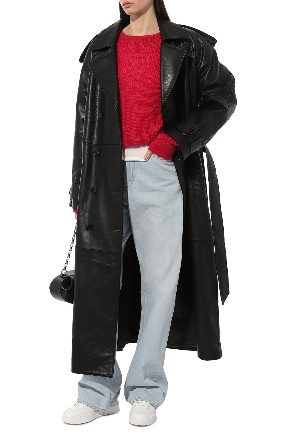 Свитер FREEAGE малинового цвета по цене 29960 руб., арт. W22.JM011.5080.601, фото 2 Свитер FREEAGE, арт. W22.JM011.5080.601, фото 2