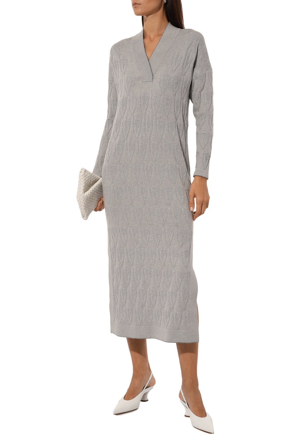 Платье из шелка и кашемира FREEAGE, арт. W25.DR114.6039.901, фото 2