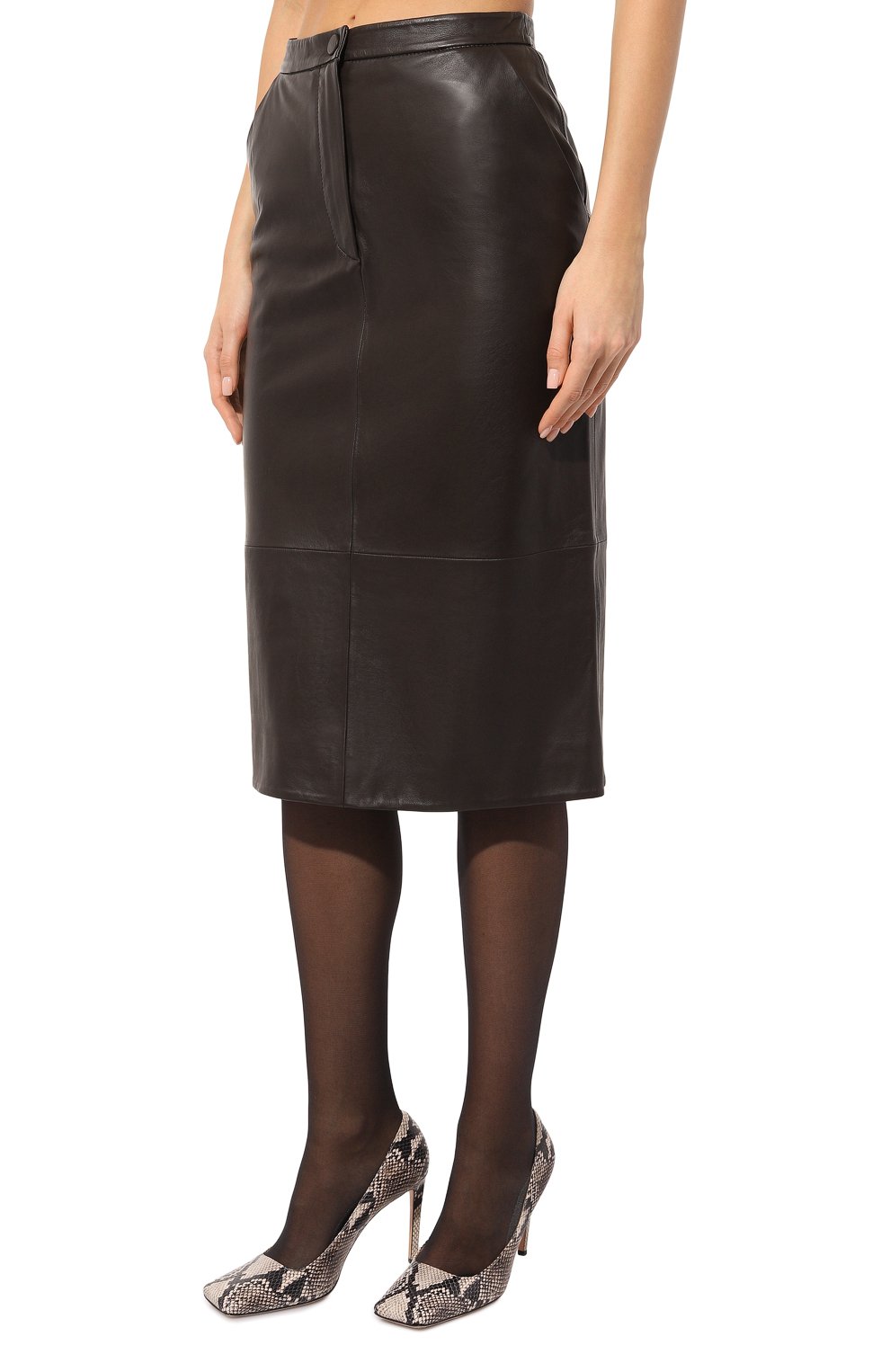Кожаная юбка YVES SALOMON, арт. 25WYJ23173APXX, фото 3