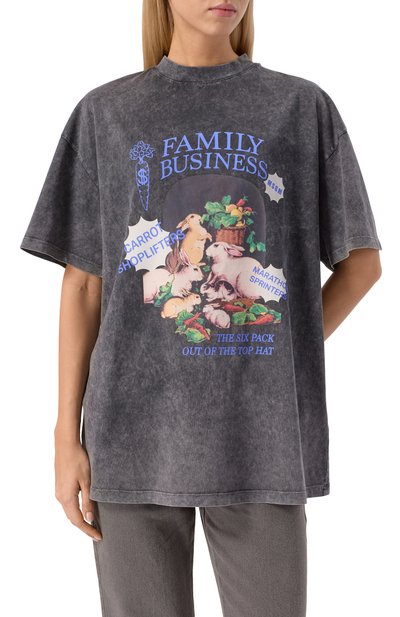 Хлопковая футболка MSGM серого цвета по цене 13500 руб., арт. 3940MM107SE/257589, фото 3 Хлопковая футболка MSGM, арт. 3940MM107SE/257589, фото 3