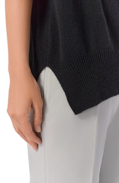 Кашемировый пуловер JIL SANDER черного цвета по цене 184000 руб., арт. J02GP0014/J13206, фото 5 Кашемировый пуловер JIL SANDER, арт. J02GP0014/J13206, фото 5