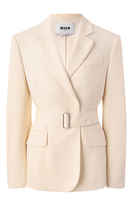 Жакет из вискозы MSGM 3841MDG24/257106 Кремовый 3841MDG24/257106