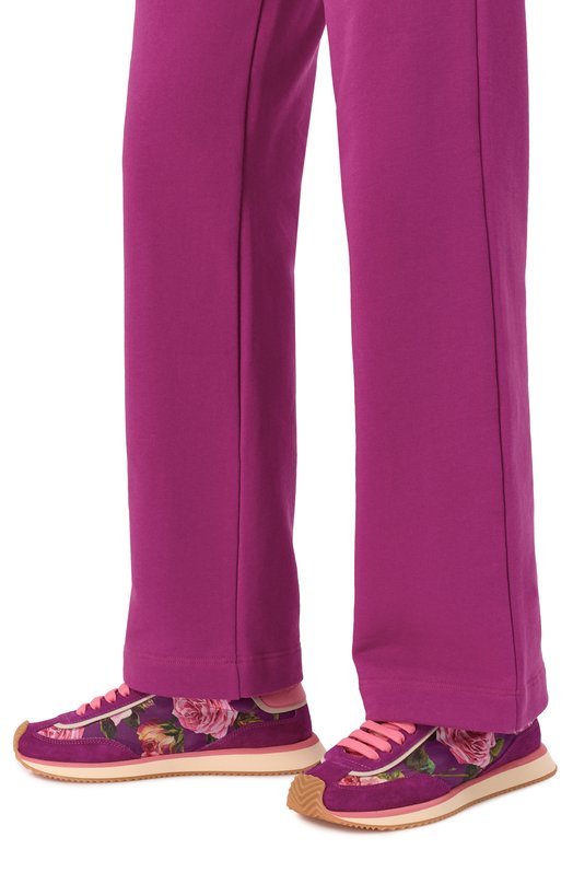 Комбинированные кроссовки DG Cushion Dolce & Gabbana CK2288/A6N66 Фиолетовый  CK2288/A6N66 Фото 3