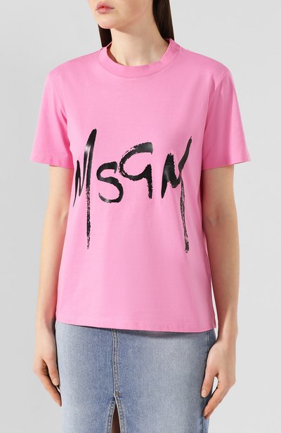 Хлопковая футболка MSGM, арт. 2841MDM74 207298, фото 3