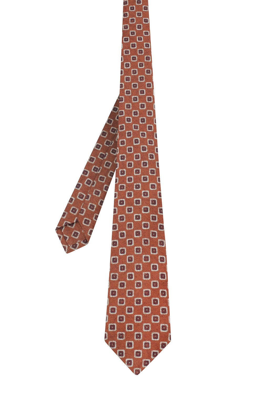 Галстук из смеси шерсти и шелка с узором KITON, арт. UCRVKLC02F38, фото 2