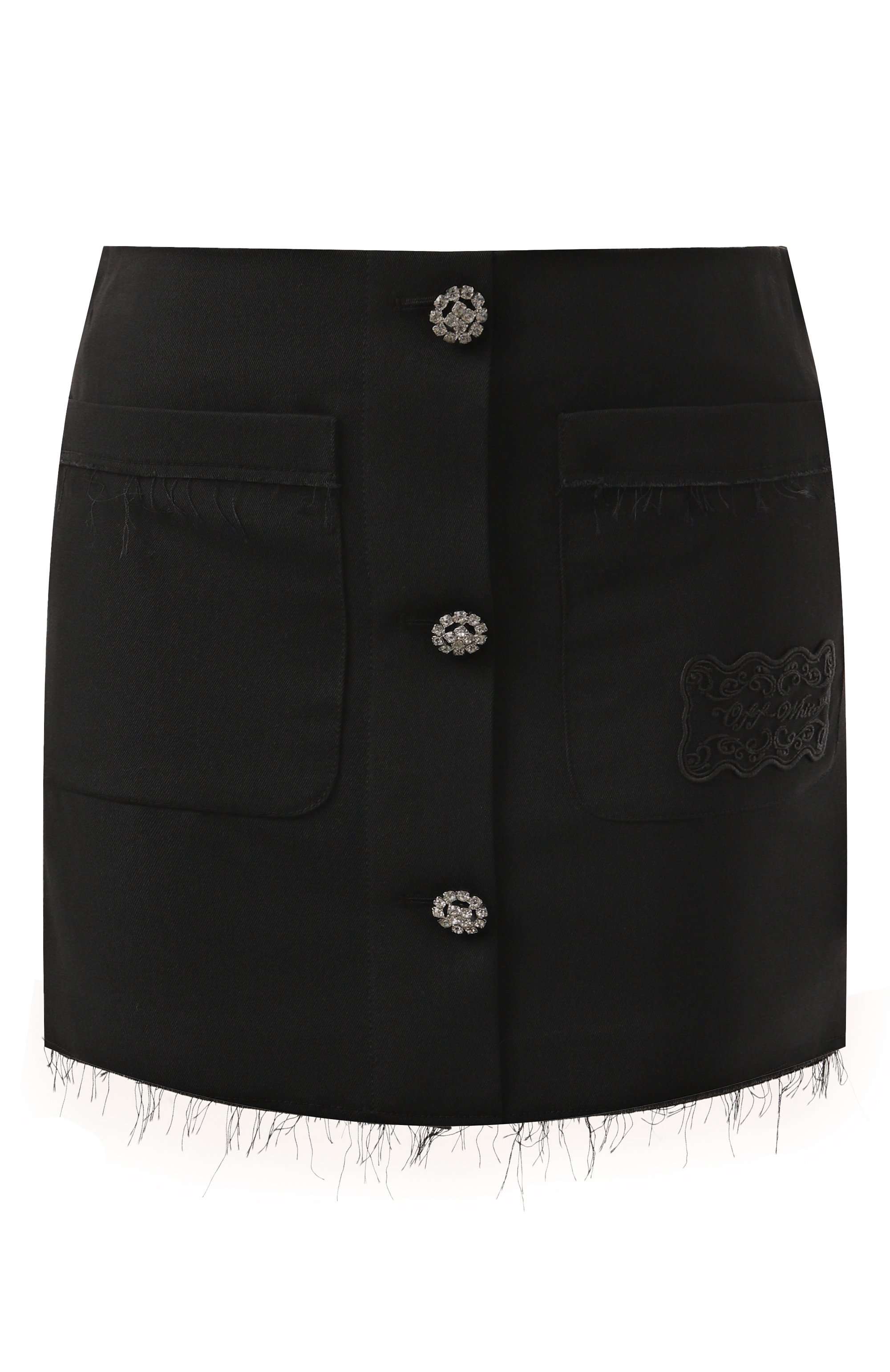 Юбка из вискозы OFF-WHITE, арт. 0WCU003F24FAB001, фото 1