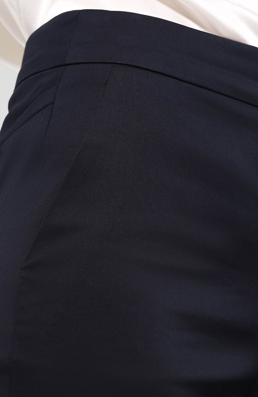 Однотонные укороченные брюки из хлопка со стрелками GIORGIO ARMANI, арт. WAP10T/WA182, фото 5