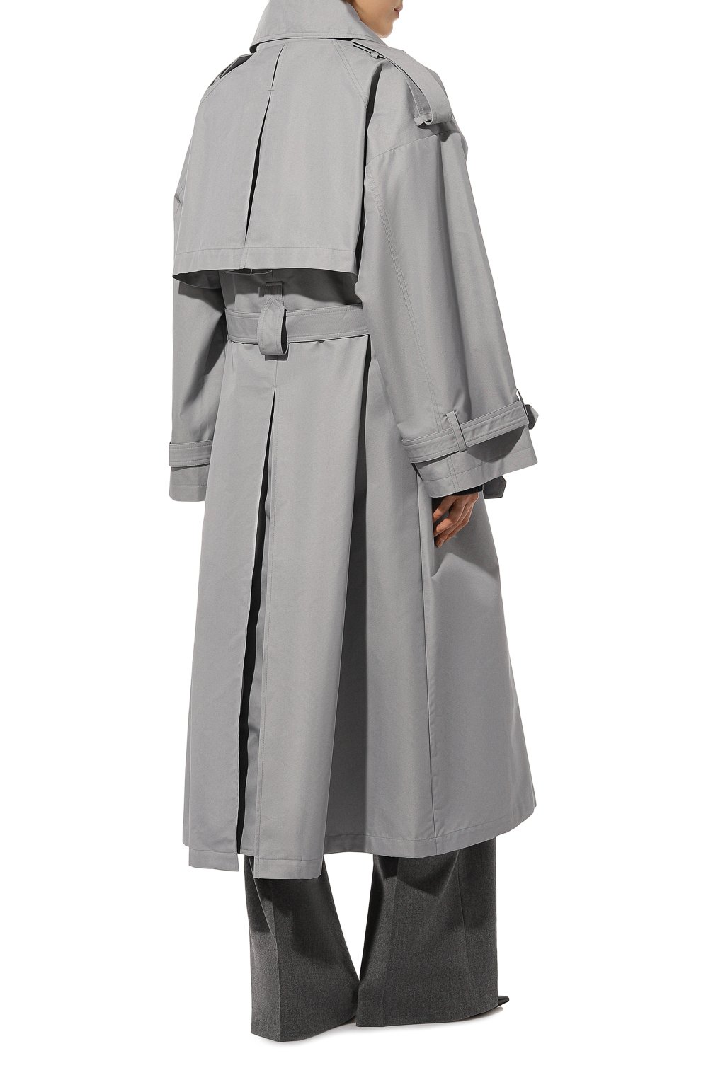 Двубортный тренч  LESYANEBO, арт. FW22/H-465/LT, фото 4