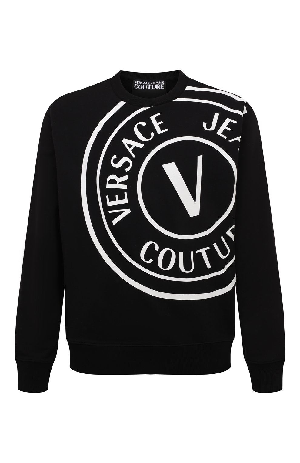 Хлопковый свитшот VERSACE JEANS COUTURE, арт. 72GAIT19-72UP302 R CENTERED VEMBLEM 0RGANIC FLEECE, фото 1