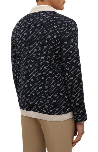 Кардиган из хлопка и шелка GUCCI, арт. 660290/XKBWA, фото 4