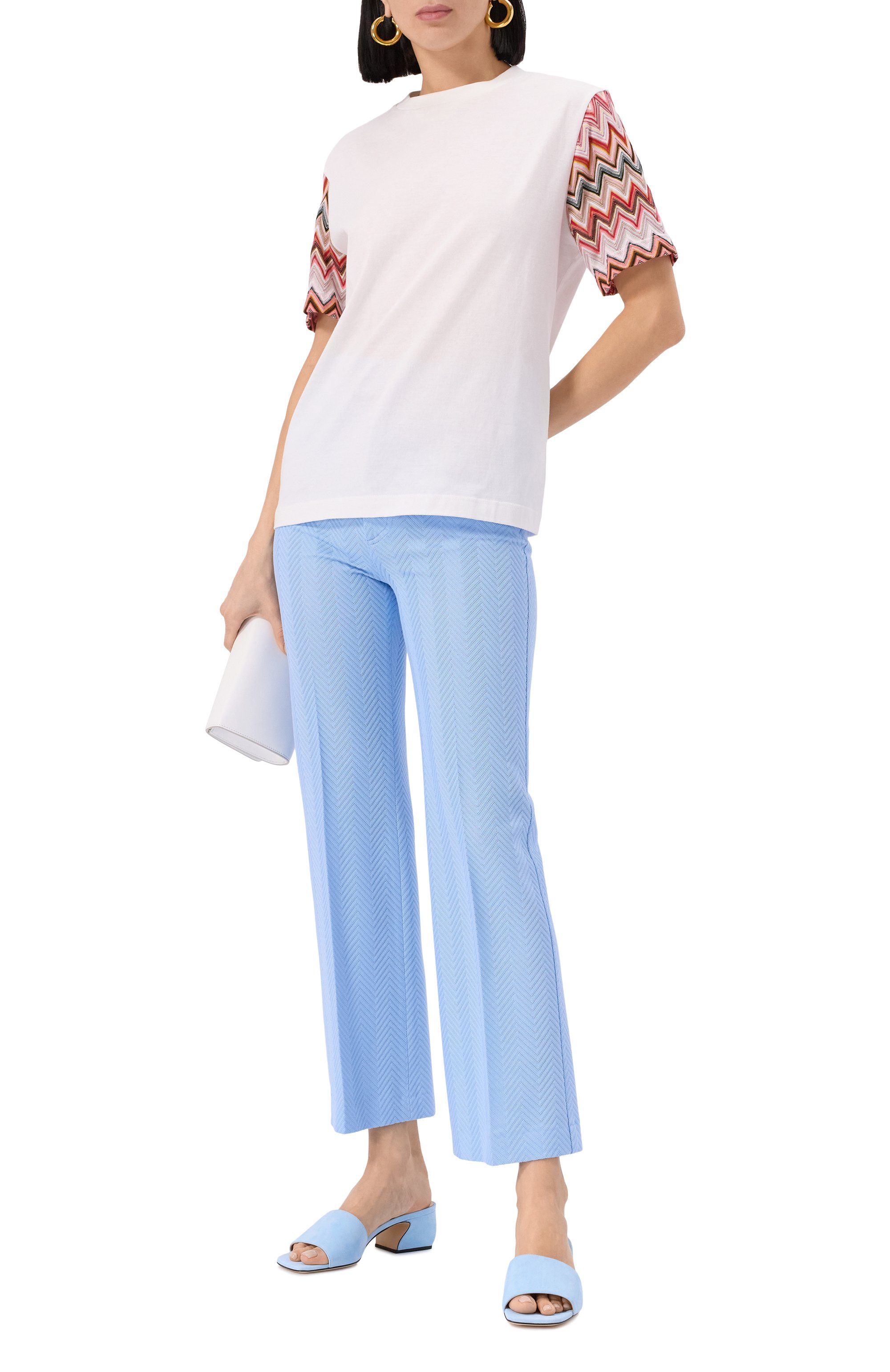 Брюки из хлопка и вискозы MISSONI, арт. DS25SI01/BR00JC, фото 2