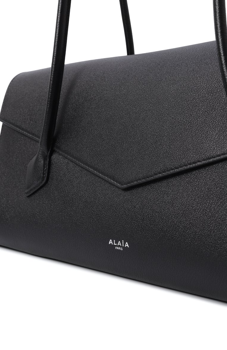 Женская сумка le teckel ALAIA черного цвета, арт. AA1S06042CA321 | Фото 3 (Материал: Натуральная кожа; Размер: large)