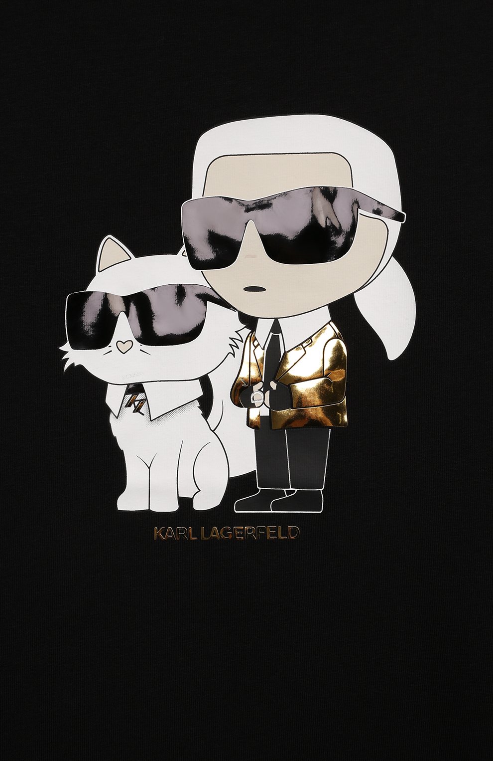 Хлопковый лонгслив KARL LAGERFELD KIDS, арт. Z30209, фото 3